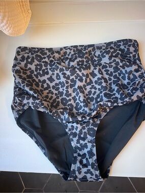 Kiava- High-Waist Leopard Print Bikini Bottoms
